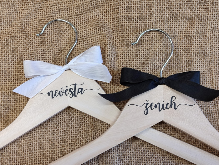 Svatební ramínko vlnka - D-decor (7)