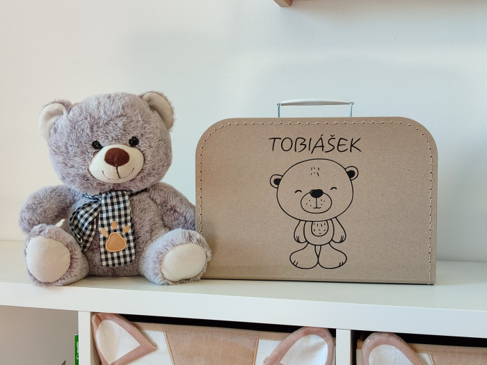 Dětský kufřík se jménem na přání - Medvídek (2)