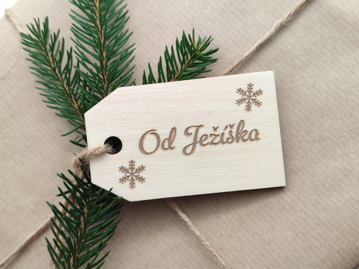 Visačka na vánoční dárky „Od Ježíška“ - D-decor (1)