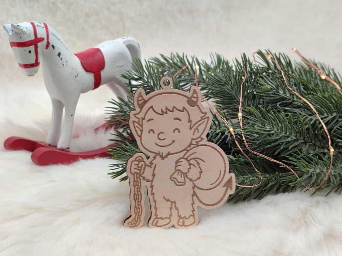 Dřevěná vánoční omalovánka Čert - D-decor (1)