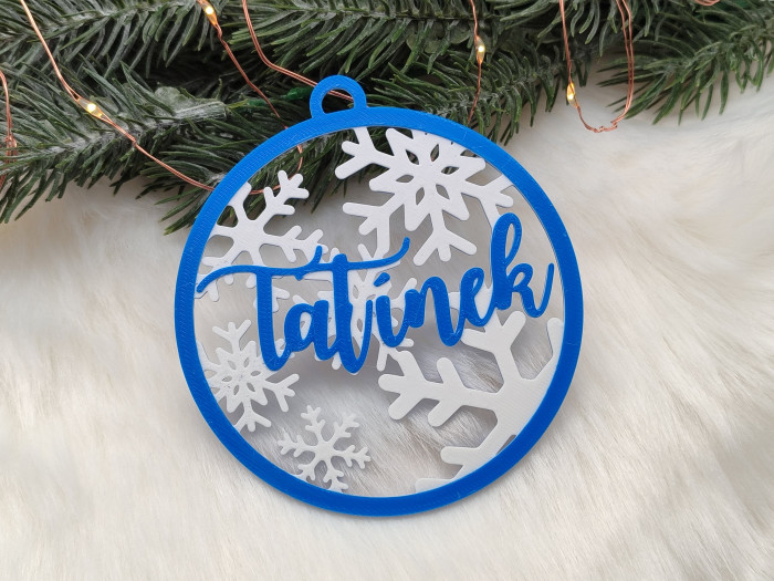Vánoční ozdoba se jménem 3D tisk - D-decor (3)