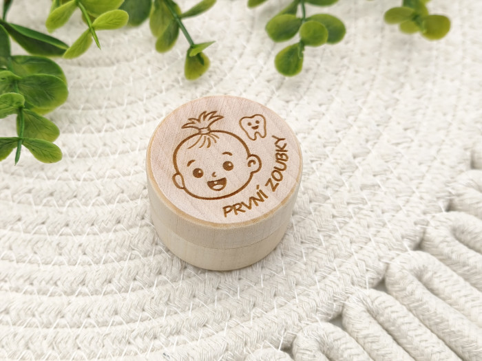 Dřevěná krabička První zoubky | D-decor (1)