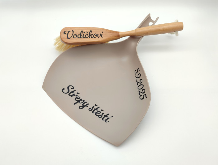 Svatební smetáček s lopatkou - Střepy štěstí | D-decor (3)