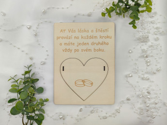 Svatební krabička na peníze velká D-decor