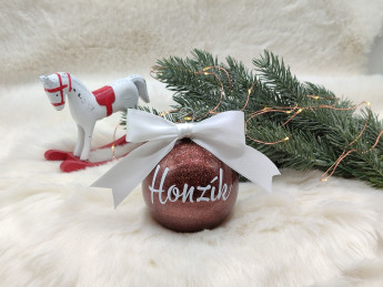 Vánoční baňka se jménem Hnědá - D-decor (2)