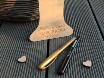 Dřevěné písmeno na podpisy - D-decor (6)