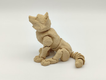 Pohyblivé 3D omalovánky Vlk - D-decor (1)