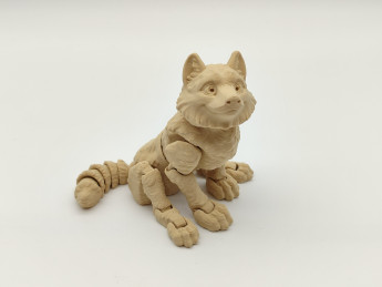 Pohyblivé 3D omalovánky Vlk - D-decor (2)