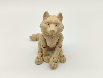 Pohyblivé 3D omalovánky Vlk - D-decor (4)