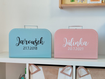 Dětský kufřík se jménem na přání a datem narození (5)