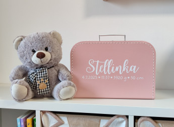 Dětský kufřík se jménem na přání a údaji o narození (4)