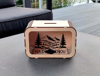 Dřevěná pokladnička - Na dovolenou - D-decor (4)