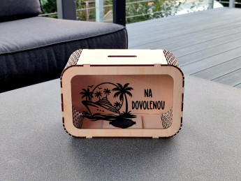 Dřevěná pokladnička - Na dovolenou - D-decor (5)