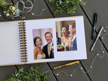 Dřevěné svatební fotoalbum Hory - D-decor (2)