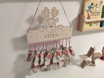 Adventní kalendář se jménem - zvýhodněná kompletní sada - D-decor (5)