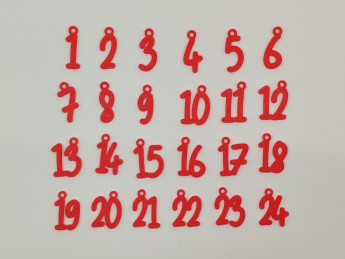 Adventní kalendář se jménem - zvýhodněná kompletní sada - D-decor (10)