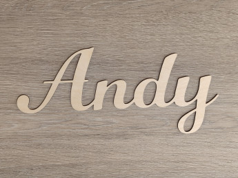 Dřevěné jméno na zeď D-decor (11)