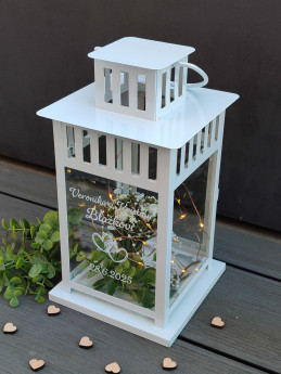 Svatební lucerna Srdíčka - D-decor (4)