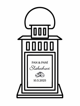 Svatební lucerna Prstýnky - D-decor (3)