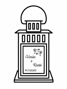 Svatební lucerna Holubice - D-decor (3)