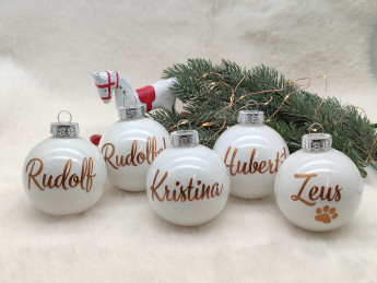Sada vánočních baněk se jménem - D-decor