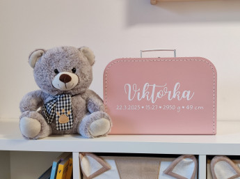 Dětský kufřík se jménem na přání a údaji o narození (6)