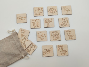 Dřevěné pexeso Zvířátka - D-decor