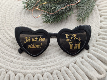 Vánoční brýle Zlaté prasátko - D-decor