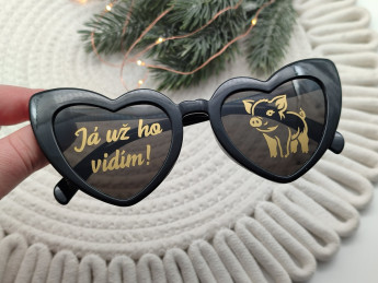 Vánoční brýle Zlaté prasátko - D-decor (2)