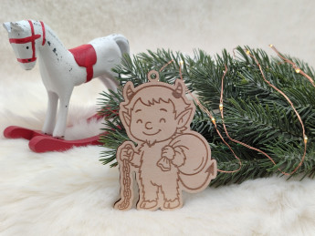 Dřevěná vánoční omalovánka Čert - D-decor