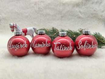Sada vánočních baněk se jménem - D-decor (3)