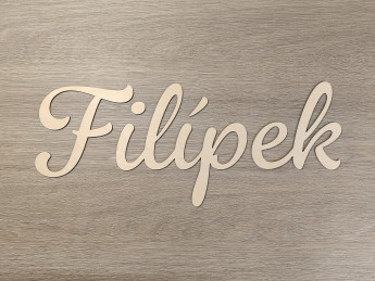 Dřevěné jméno na zeď D-decor (14)