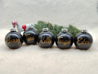 Sada vánočních baněk se jménem - D-decor (6)