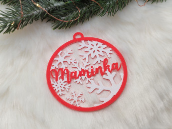 Vánoční ozdoba se jménem 3D tisk - D-decor (4)