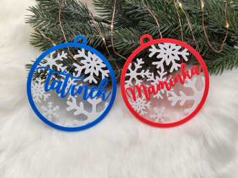 Vánoční ozdoba se jménem 3D tisk - D-decor (6)