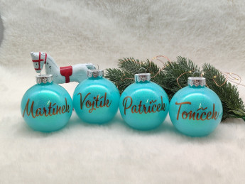 Sada vánočních baněk se jménem - D-decor (8)