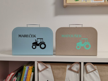 Dětský kufřík se jménem na přání - Traktor (4)