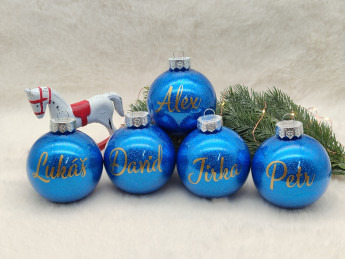 Sada vánočních baněk se jménem - D-decor (16)