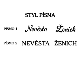 Svatební jmenovka - stuha se jménem | D-decor (9)