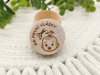 Dřevěná krabička Na první vlásky | D-decor (2)