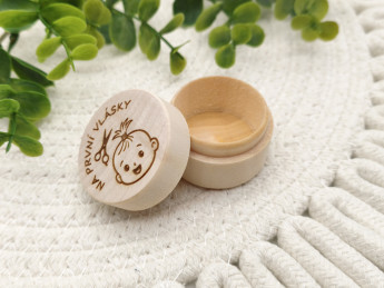 Dřevěná krabička Na první vlásky | D-decor (3)