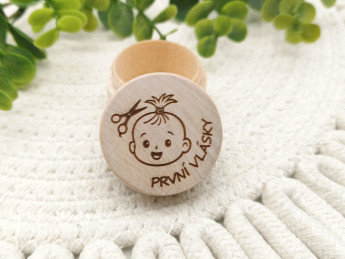 Dřevěná krabička První vlásky | D-decor (2)