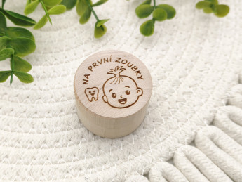 Dřevěná krabička Na první zoubky | D-decor