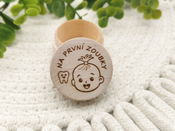 Dřevěná krabička Na první zoubky | D-decor (2)