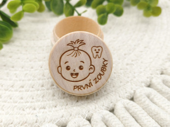 Dřevěná krabička První zoubky | D-decor (2)