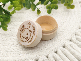 Dřevěná krabička První zoubky | D-decor (3)