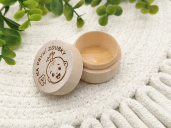 Sada dřevěných krabiček Na první zoubky a vlásky | D-decor (9)