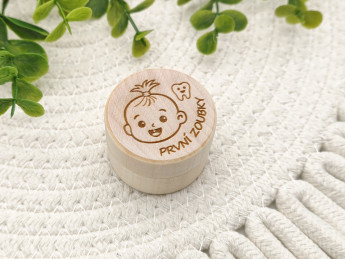 Sada dřevěných krabiček První zoubky a vlásky | D-decor (2)