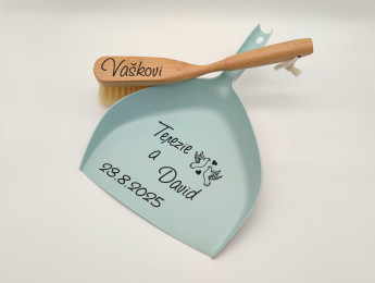 Svatební smetáček s lopatkou - Holubice | D-decor