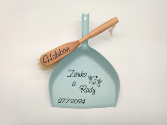 Svatební smetáček s lopatkou - Holubice | D-decor (5)